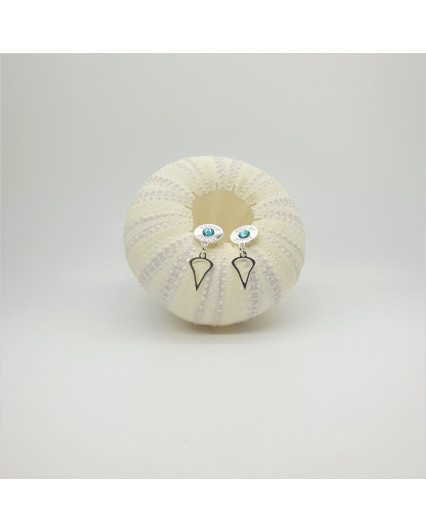 Silver plated earrings with...