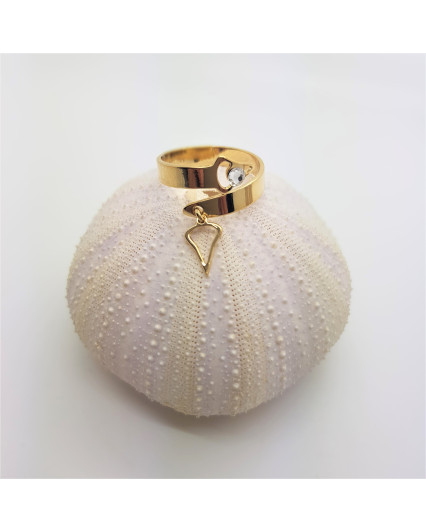 Bague à breloque - doré