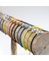 bracelet cordon hublot turquoise - rhodié