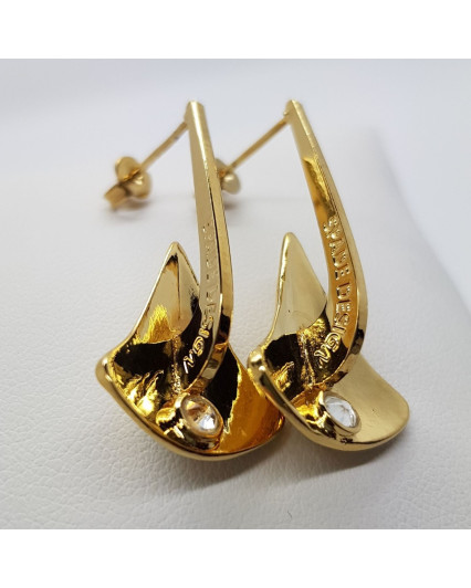 boucles d'oreilles ancre - doré