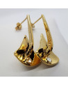 boucles d'oreilles ancre - doré