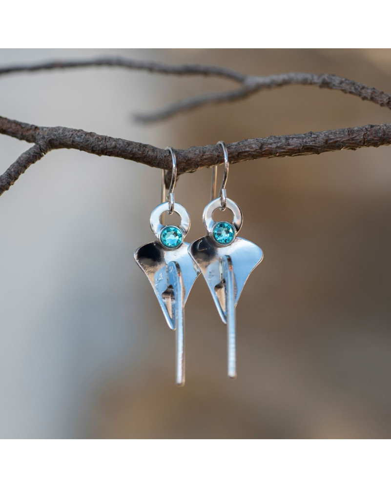 Rhodium earrings discount