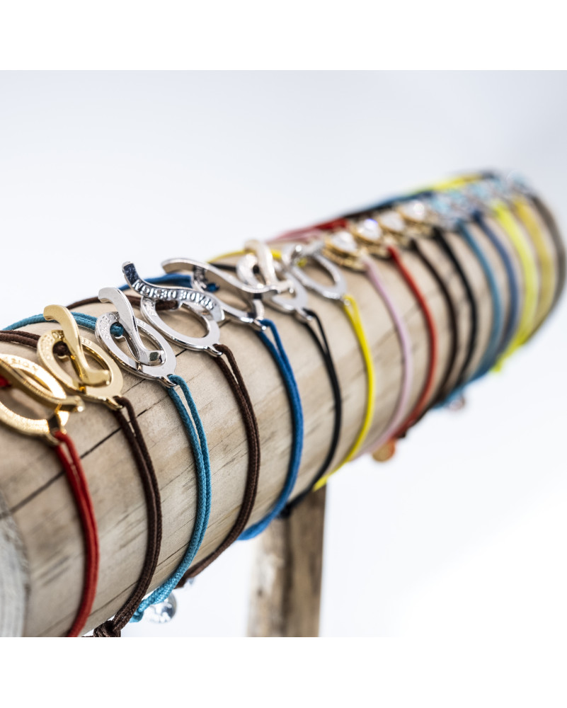 Bracelet cord with clasp store