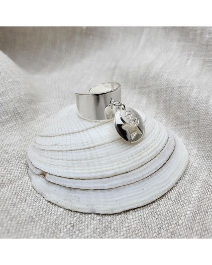 SPADE DESIGN- Bague Calypso argentée