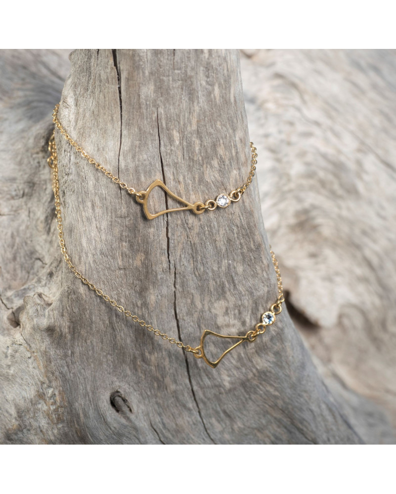 Goldplated minimalist choker necklace