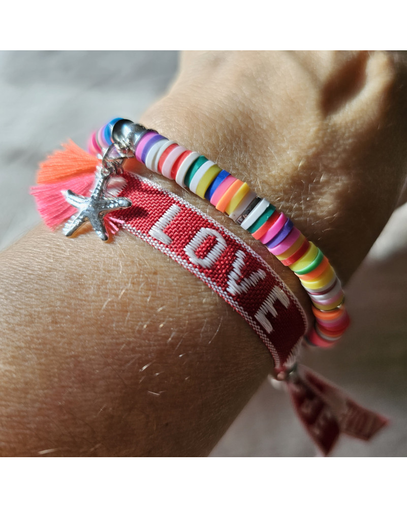 Plum  Gold Cali Surfer Bracelet  Nica Life