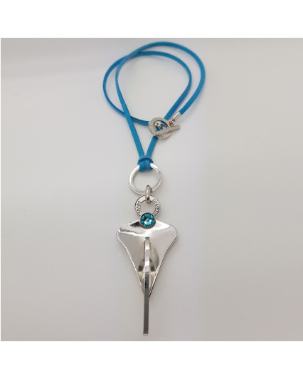 collier Belle Ancre - rhodié