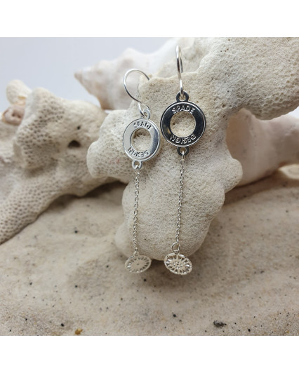 Boucles d'oreilles Rose des Vents